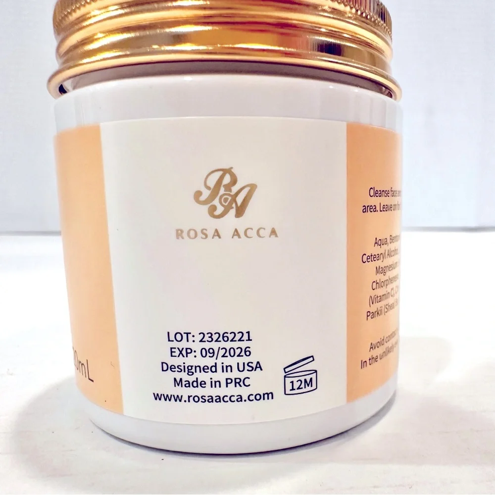Rosa Acca Radiant Brighten Clay Mask‎ Women's 120ml Hyaluronic Acid NEW SEALED